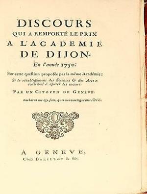 Discourse on the Arts and Sciences by Jean-Jacques Rousseau