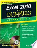 Excel 2010 ELearning Kit For Dummies by Faithe Wempen