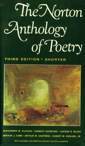 The Norton Anthology Of Poetry by Alexander W. Allison