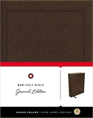 KJV, Holy Bible, Journal Edition, Bonded Leather, Brown, Red Letter Edition by Anonymous