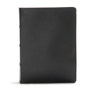 CSB Study Bible, Premium Black Leather, Indexed by Csb Bibles by Holman
