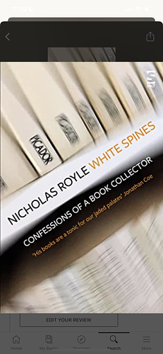 White Spines: Confessions of a Book Collector by Nicholas Royle