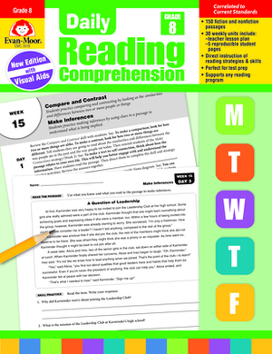 Daily Reading Comprehension, Grade 8 by Evan-Moor Educational Publishers