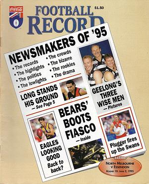 1995 Round 10 Footy Record North Melbourne vs. Essendon by 