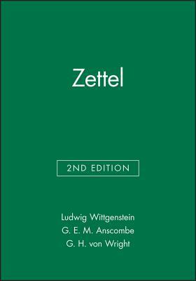 Zettel by Ludwig Wittgenstein