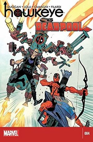 Hawkeye vs. Deadpool #4 by Gerry Duggan, Matteo Lolli, James Harren