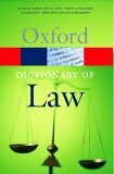 A Dictionary Of Law by Elizabeth Martin