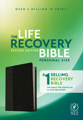 NLT Life Recovery Bible, Second Edition, Personal Size (Leatherlike, Black/Onyx) by David Stoop, Stephen Arterburn