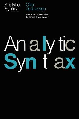 Analytic Syntax by Otto Jespersen