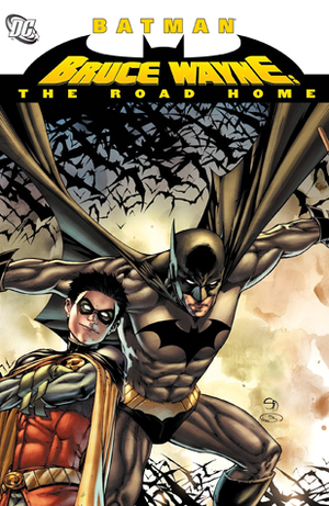 Batman: Bruce Wayne - The Road Home by Ryan Winn, Peter Nguyen, Adam Beechen, Bryan Q. Miller, Rebecca Buchman, Pere Pérez, Ramón F. Bachs, Szymon Kudranski, Javier Saltares, Derek Fridolfs, Scott McDaniel, Marc Andreyko, Agustín Padilla, Walden Wong, Fabian Nicieza, Cliff Richards, Mike W. Barr, Andy Owens, John Lucas