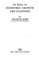 An Essay on Economic Growth and Planning by Maurice Dobb