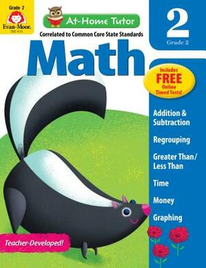 At Home Tutor Math, Grade 2 by Evan-Moor Educational Publishers