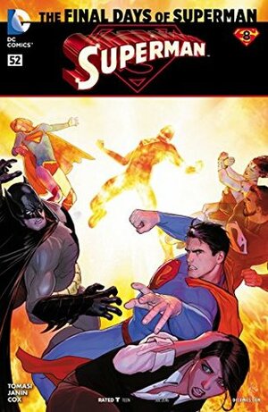 Superman #52 by Peter J. Tomasi, Jeromy Cox, Mikel Janín, Miguel Sepúlveda