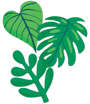 One World Tropical Leaves Cut-Outs by 