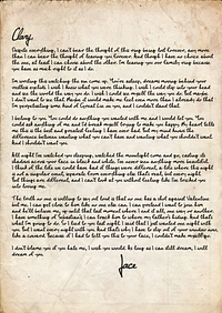 Jace's Letter to Clary by Cassandra Clare