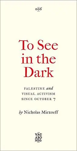 To See in the Dark: Palestine and Visual Activism Since October 7 by Nicholas Mirzoeff