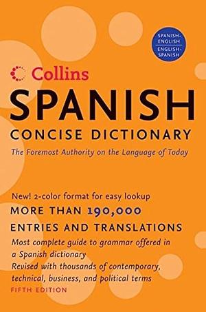 Collins Spanish Concise Dictionary, 5e by HarperCollins Publishers