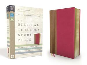 NIV, Biblical Theology Study Bible, Imitation Leather, Pink/Brown, Comfort Print: Follow God's Redemptive Plan as It Unfolds Throughout Scripture by 