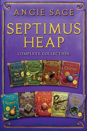 Septimus Heap Complete Collection: Book One: Magyk, Book Two: Flyte, Book Three: Physik, Book Four: Queste, Book Five: Syren, Book Six: Darke, Book Seven: Fyre, The Magykal Papers, The Darke Toad by Angie Sage