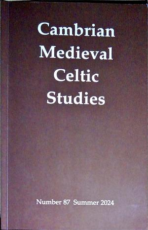 Cambrian Medieval Celtic Studies by Patrick Sims-Williams