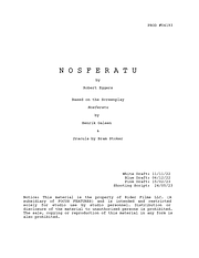 Nosferatu by Robert Eggers