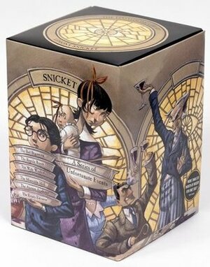 A Box of Unfortunate Events: The Loathsome Library (Books 1-6) by Lemony Snicket