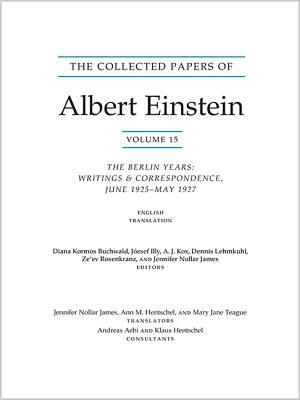 The Collected Papers of Albert Einstein, Volume 15 (Translation Supplement): The Berlin Years: Writings & Correspondence, June 1925-May 1927 by Albert Einstein