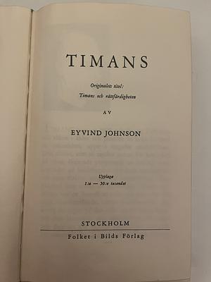 Timans och rättfärdigheten  by Eyvind Johnson