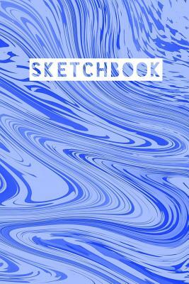 Sketchbook: Abstract Liquid Marble Blue Design by Frasier Cheng-Binns
