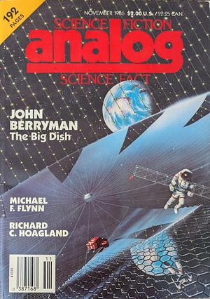 Analog Science Fiction and Fact, November 1986 by John Dalmas, John Berryman, Mark Schulzinger, Michael F. Flynn, Rob Chilson, Lynette Meserole, Richard C. Hoagland