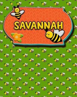 Handwriting Practice 120 Page Honey Bee Book Savannah: Primary Grades Handwriting Book K-2 by Buzz Schultz