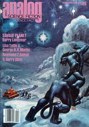 Analog Science Fiction and Fact, February 1980 by Stanley Schmidt, Raymond Z. Gallun, Barry B. Longyear, Thomas A. Easton, Lisa Tuttle, G. Harry Stine, Joe Patrouch, George R.R. Martin