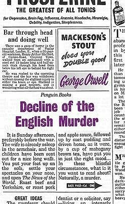 Decline of the English Murder by George Orwell