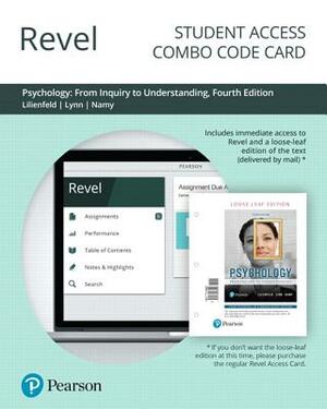 Revel for Psychology: From Inquiry to Understanding -- Combo Access Card by Steven Lynn, Laura Namy, Scott Lilienfeld