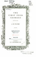 The First Four Georges by J.H. Plumb