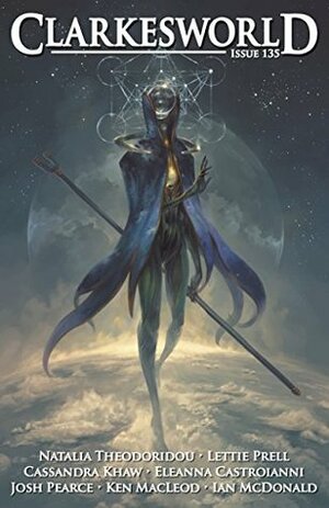 Clarkesworld Magazine, Issue 135 by Ian McDonald, Ken MacLeod, Lettie Prell, Eleanna Castroianni, Peter Mohrbacher, Josh Pearce, Neil Clarke, Cassandra Khaw, Natalia Theodoridou