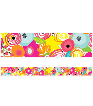 Simply Stylish Tropical Floral Straight Borders by 