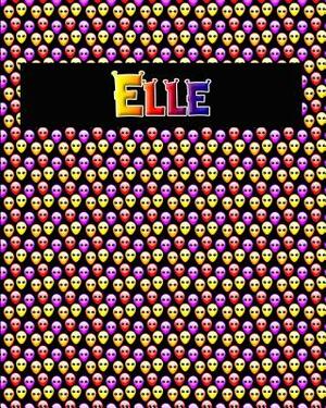 120 Page Handwriting Practice Book with Colorful Alien Cover Elle: Primary Grades Handwriting Book by Sheldon Franks