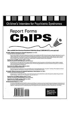 Report Forms for Chips by Mary A. Fristad, Ronald A. Weller, Elizabeth B. Weller