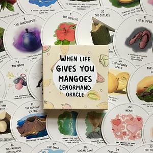 When Life Gives You Mangoes Lenormand Oracle by Hurricane Mystic