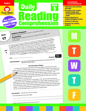 Daily Reading Comprehension, Grade 5 by Evan-Moor Educational Publishers