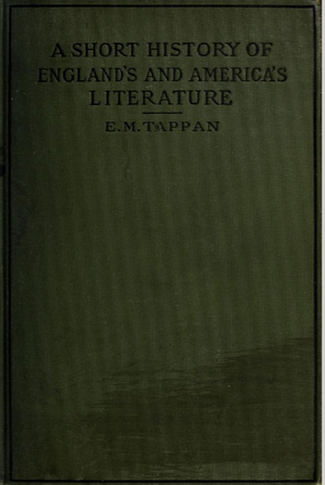 A Short History of England's and America's Literature by Eva March Tappan