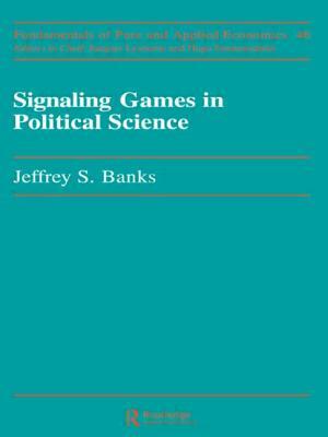 Signaling Games in Political Science by Banks