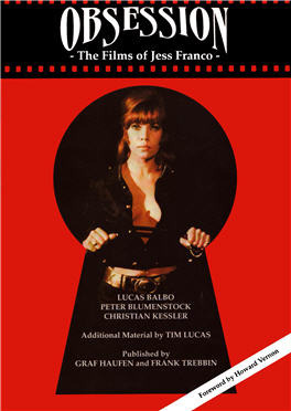 Obsession: The Films of Jess Franco by Lucas Balbo, Christian Kessler, Peter Blumenstock