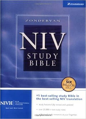 Study Bible-NIV-Large Print by Kenneth L. Barker, Anonymous