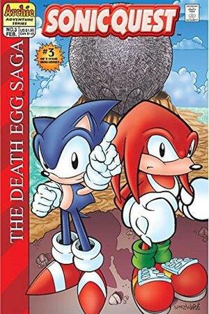 Sonic Quest: The Death Egg Saga #3 by Jay Oliveras, Justin Gabrie, Harvey Mercadoocasio, Michael Gallagher, Manny Galan