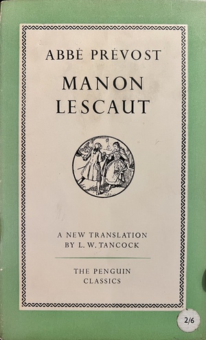 Manon Lescaut by Abbé Prévost