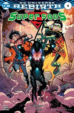 Super Sons #4 by Peter J. Tomasi, Alejandro Sánchez, Jorge Jimenez