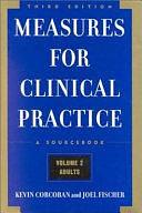 Measures for Clinical Practice: A Sourcebook: Volume 1: Couples, Families, and Children, Third Edition by Kevin Corcoran, Joel Fischer