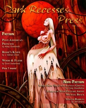 Dark Recesses Press, Issue #13 by Drew Wilcox, Craig Wallwork, Boyd E. Harris, Jason V. Brock, Jamie Lackey, Mekenzie Larsen, Chris Stageman, Cody Goodfellow, Michael Louis Dixon, Abby Goldsmith, J. Adrian Cook, Chris Perridas, Anna Schwind, Geoffrey W. Cole, Sunil Sadanand, Jeff Strand